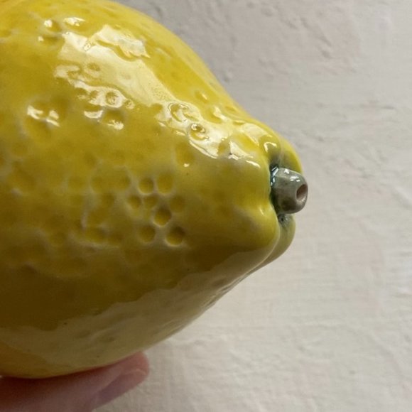 Life-Size Handmade Ceramic Lemon - Picture 2 of 2